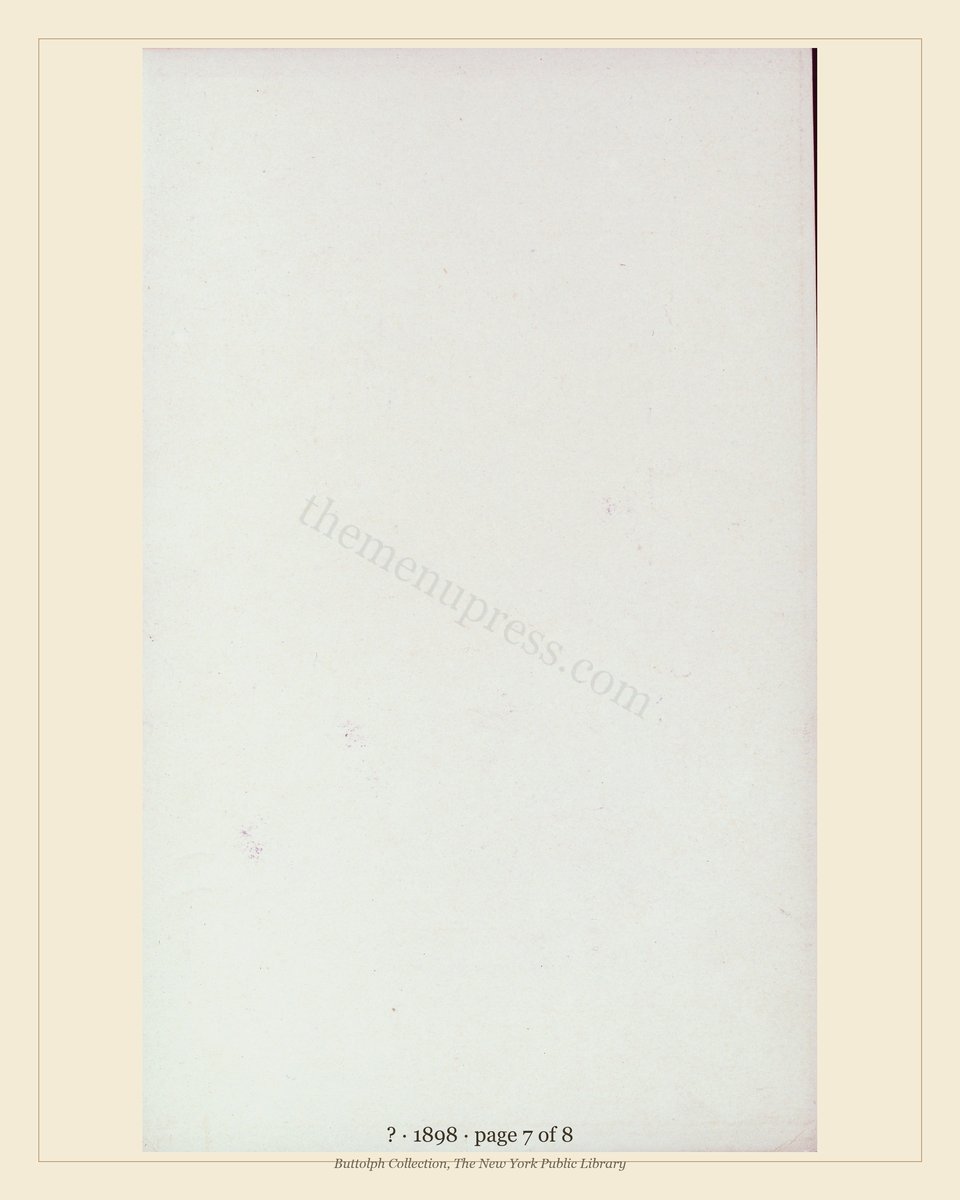 Vintage menu — page 7 of 8