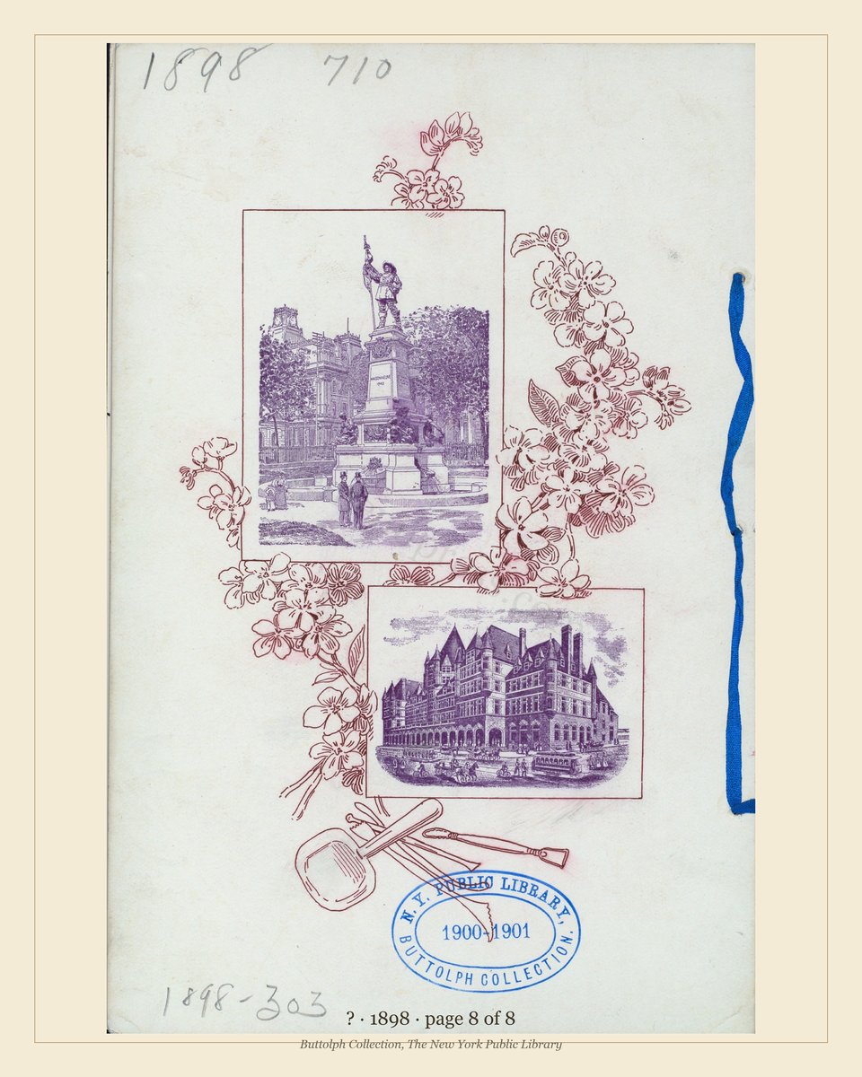 Vintage menu — page 8 of 8