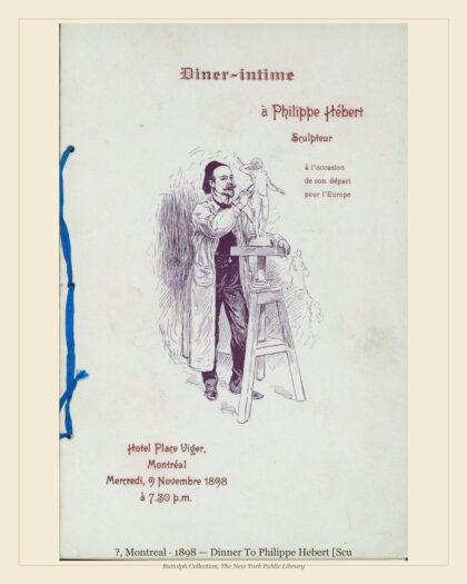 ?, Montreal · 1898 — Dinner To Philippe Hebert [Scu