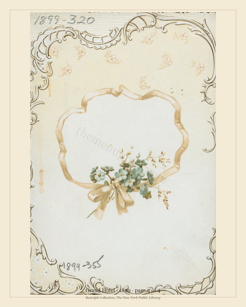 Vintage menu — page 4 of 4