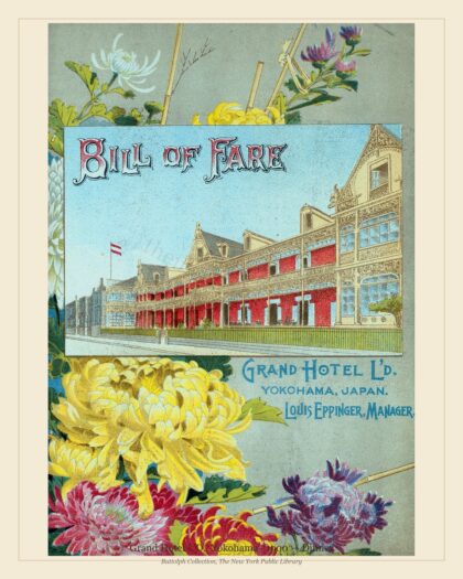 Grand Hotel L'D., Yokohama · 1900 — Dinner