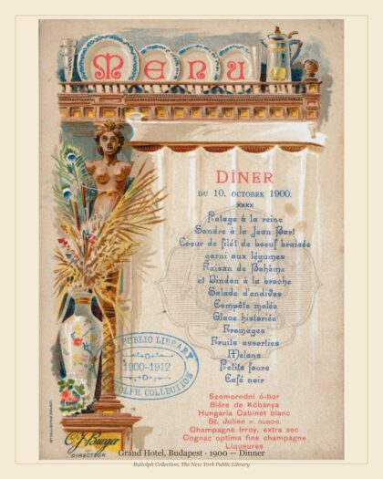 Grand Hotel, Budapest · 1900 — Dinner