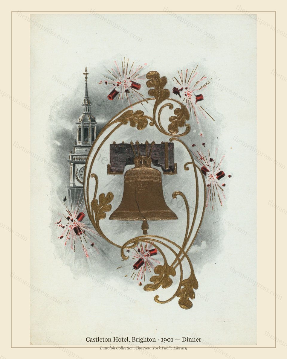 Vintage menu preview — 1901 Vintage Dinner Menu — Castleton Hotel, International Grand Hotel (Complete