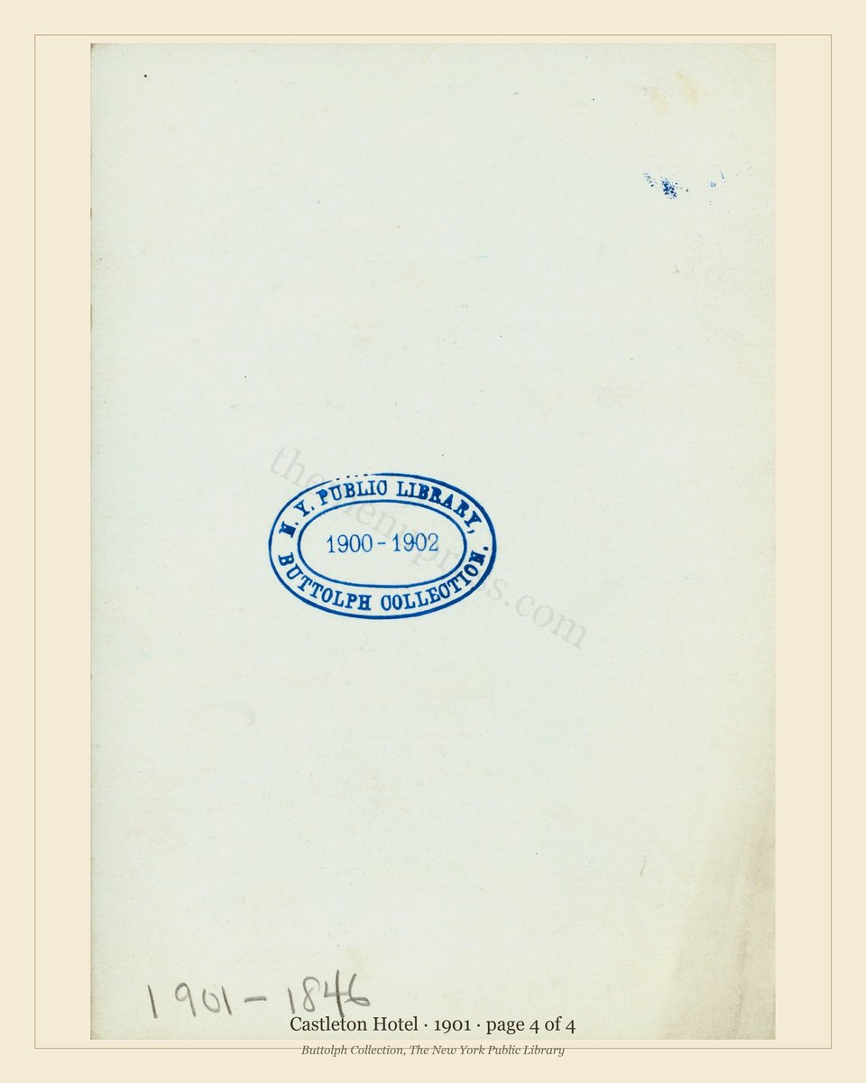Vintage menu — page 4 of 4