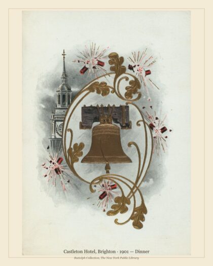 Castleton Hotel, Brighton · 1901 — Dinner