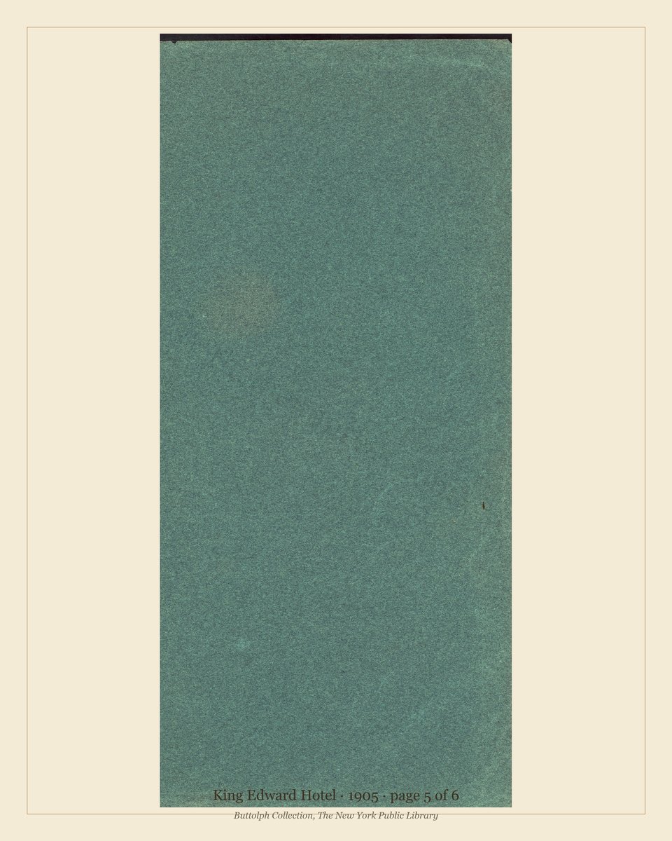 Vintage menu — page 5 of 6