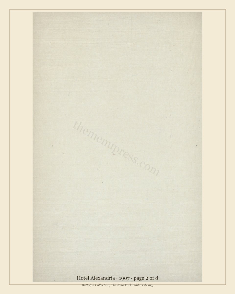 Vintage menu — page 2 of 8