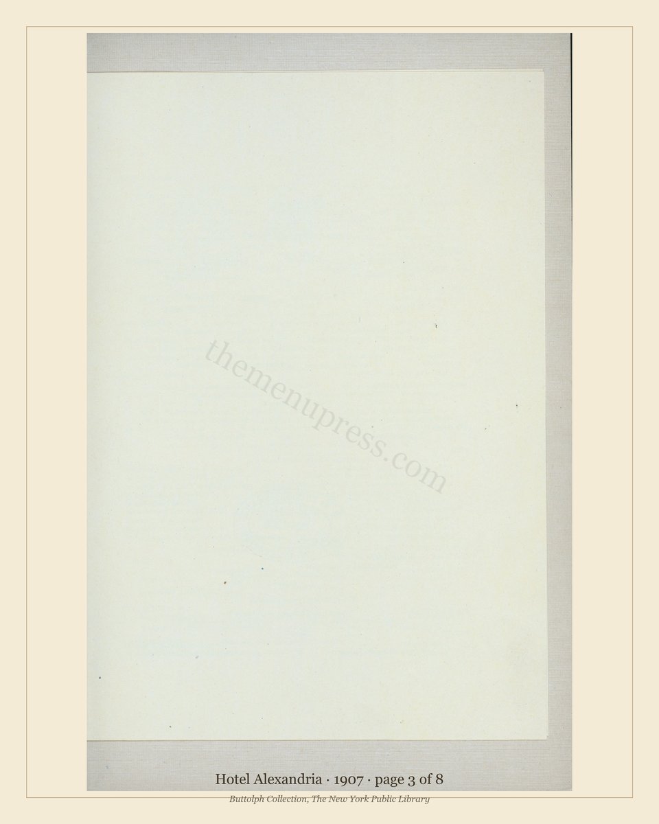 Vintage menu — page 3 of 8