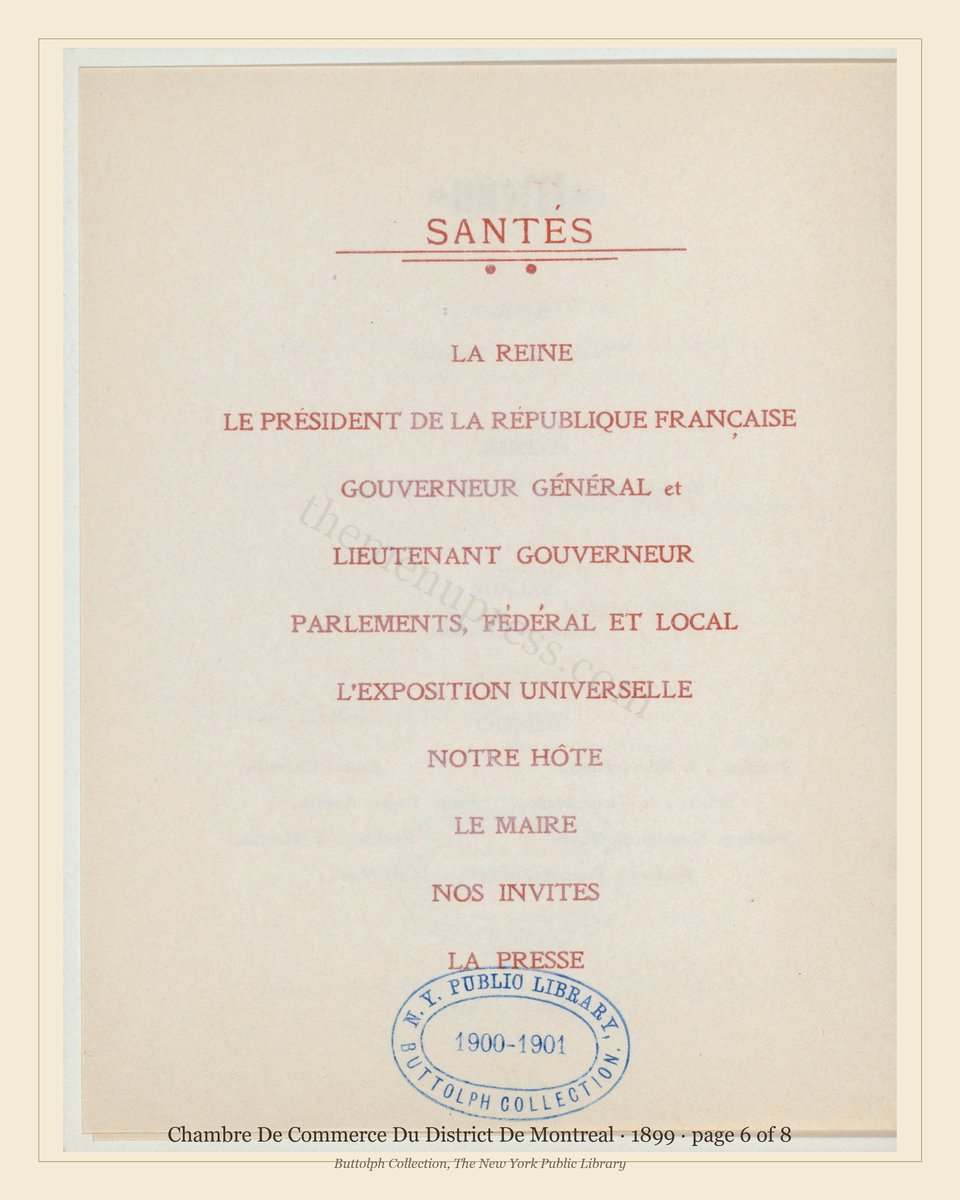 Vintage menu — page 6 of 8