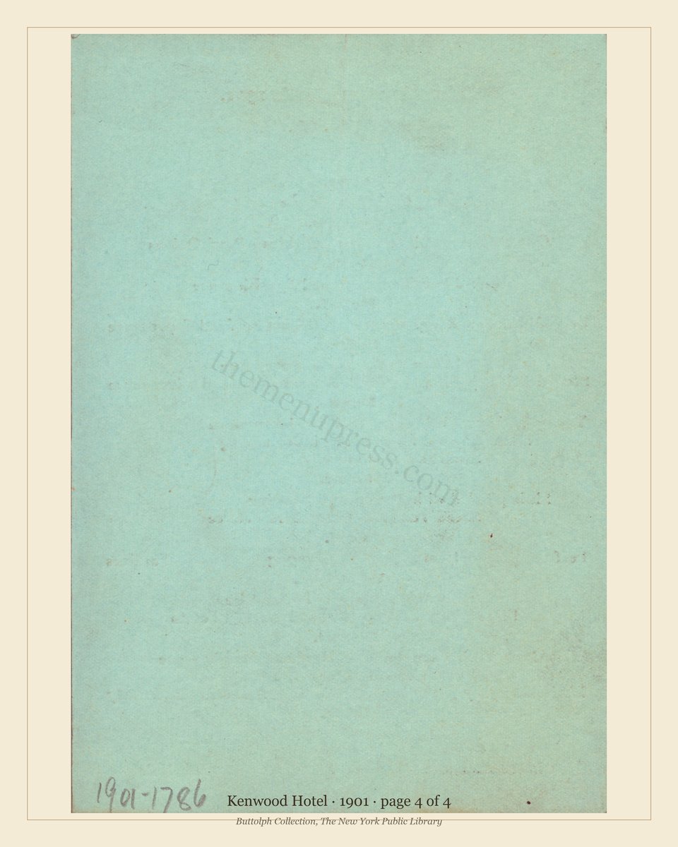 Vintage menu — page 4 of 4