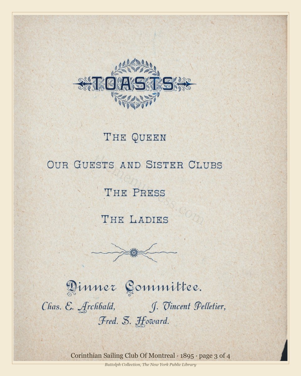 Vintage menu — page 3 of 4