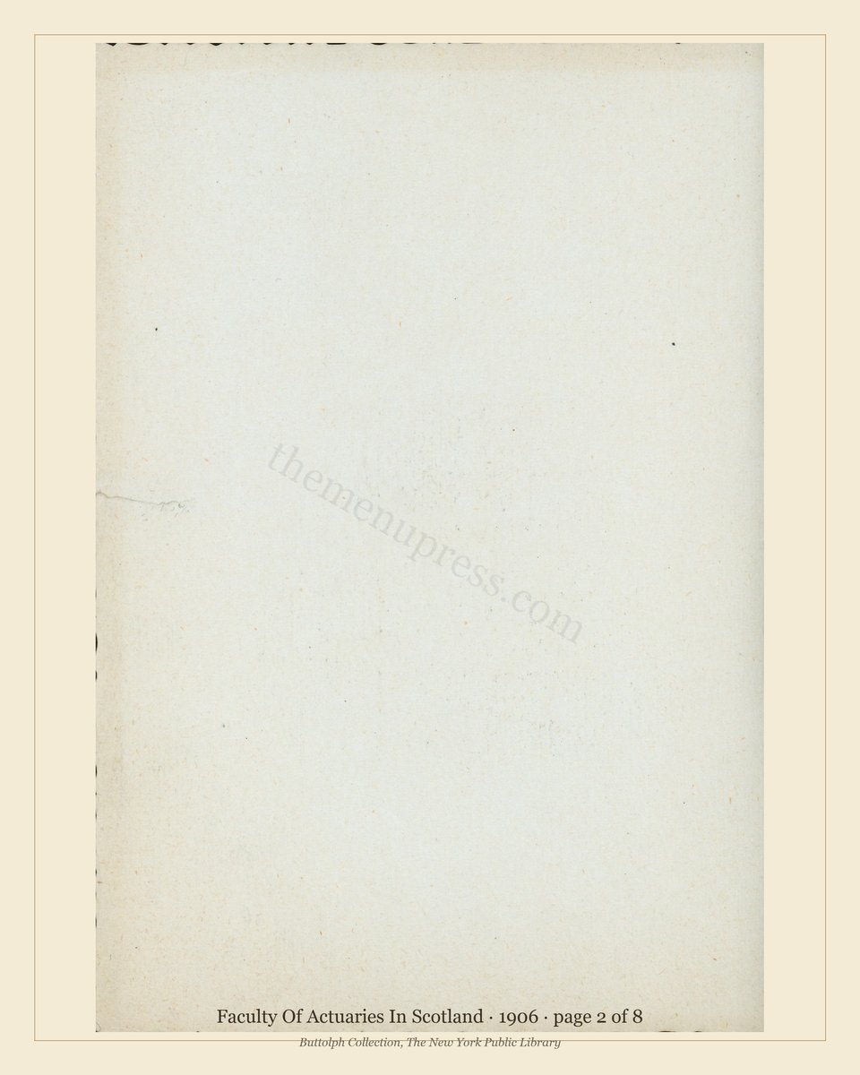 Vintage menu — page 2 of 8