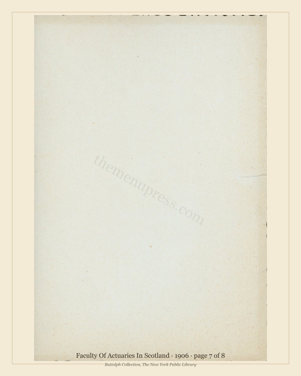 Vintage menu — page 7 of 8