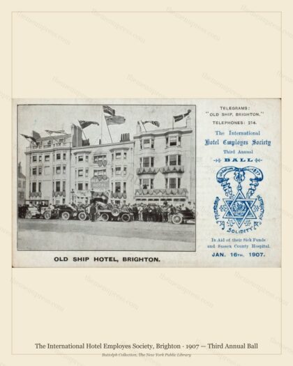 Vintage menu preview — 1907 Vintage Dinner Menu — The International Hotel Employes Society, Internation