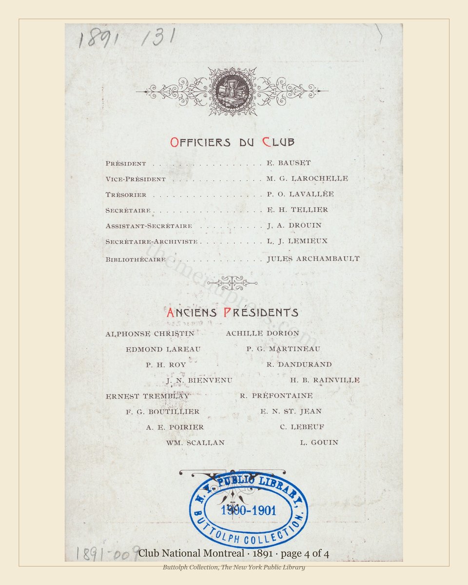 Vintage menu — page 4 of 4