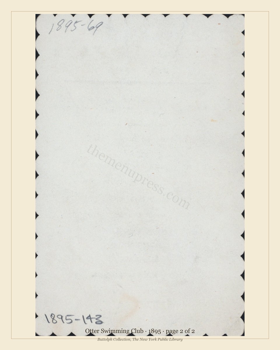 Vintage menu — page 2 of 2