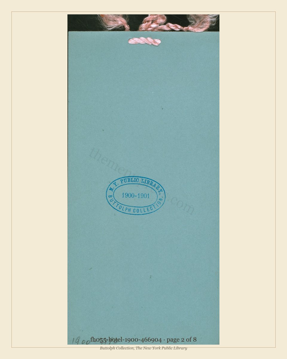 Vintage menu — page 2 of 8