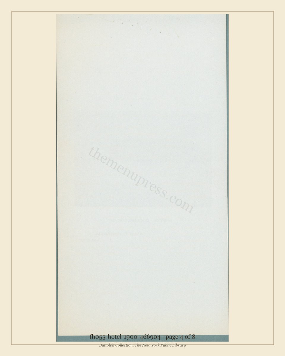 Vintage menu — page 4 of 8