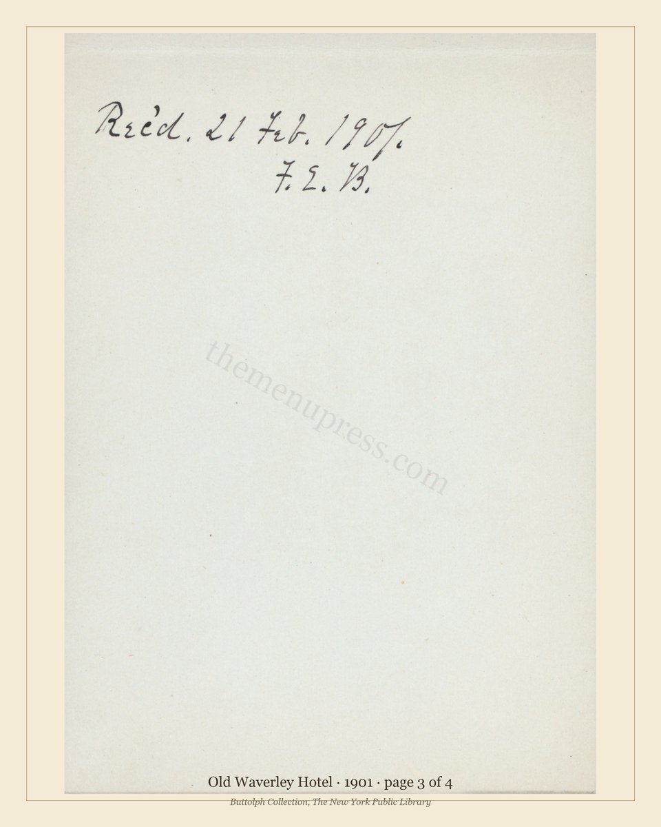 Vintage menu — page 3 of 4