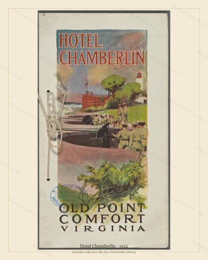 Vintage menu preview — 1912 Vintage Dinner Menu — Hotel Chamberlin, International Grand Hotel (Complete