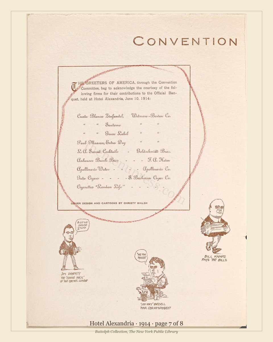 Vintage menu — page 7 of 8