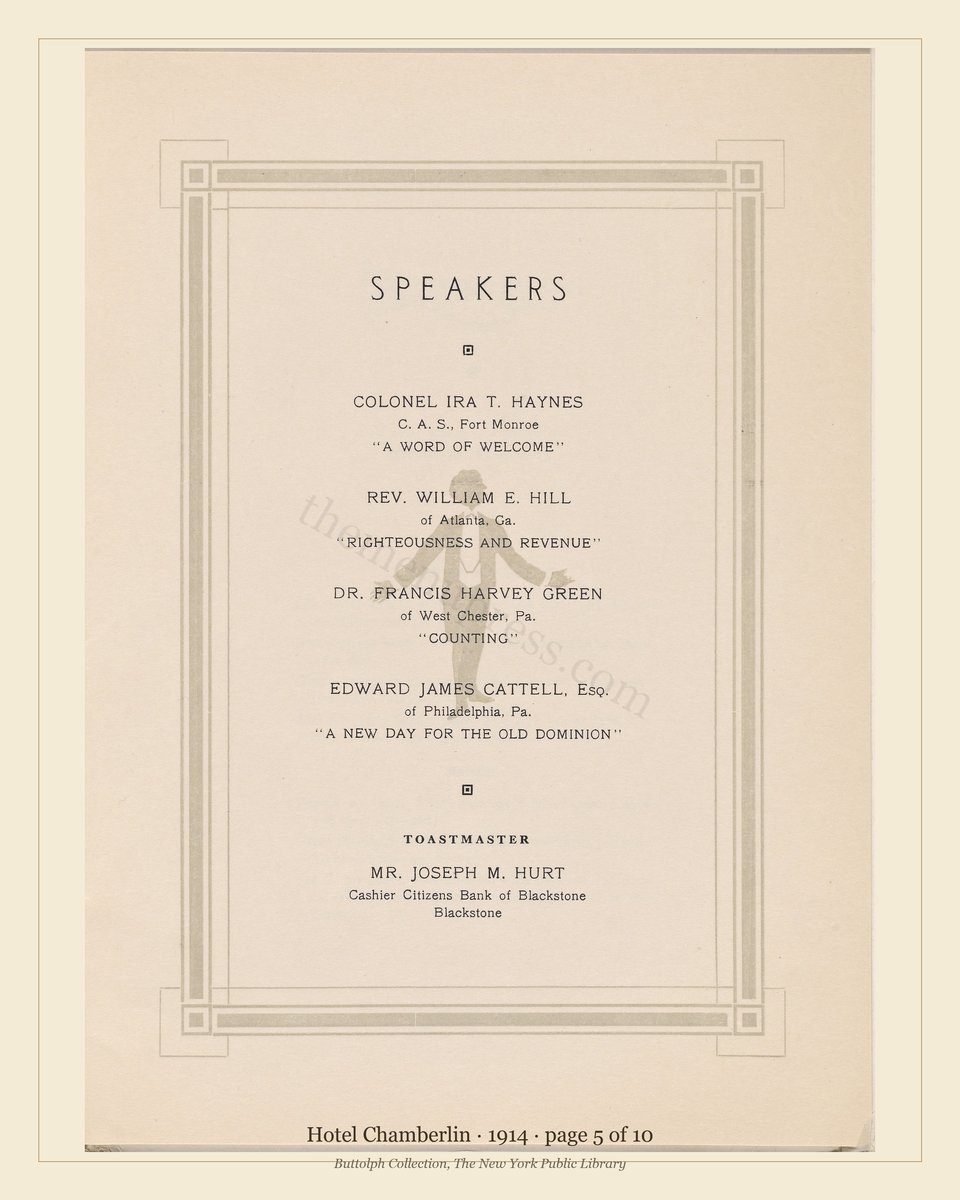 Vintage menu — page 5 of 10