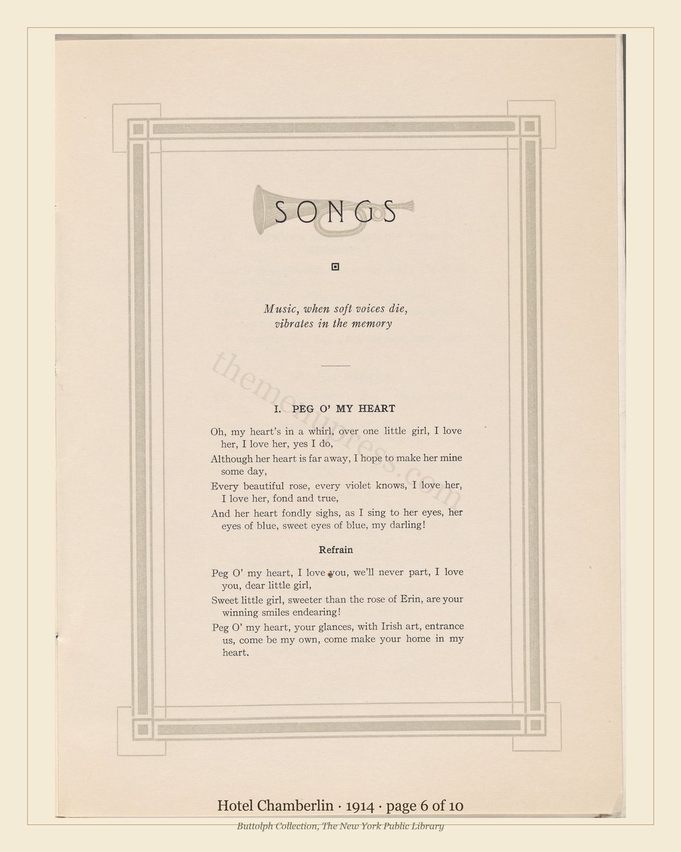 Vintage menu — page 6 of 10