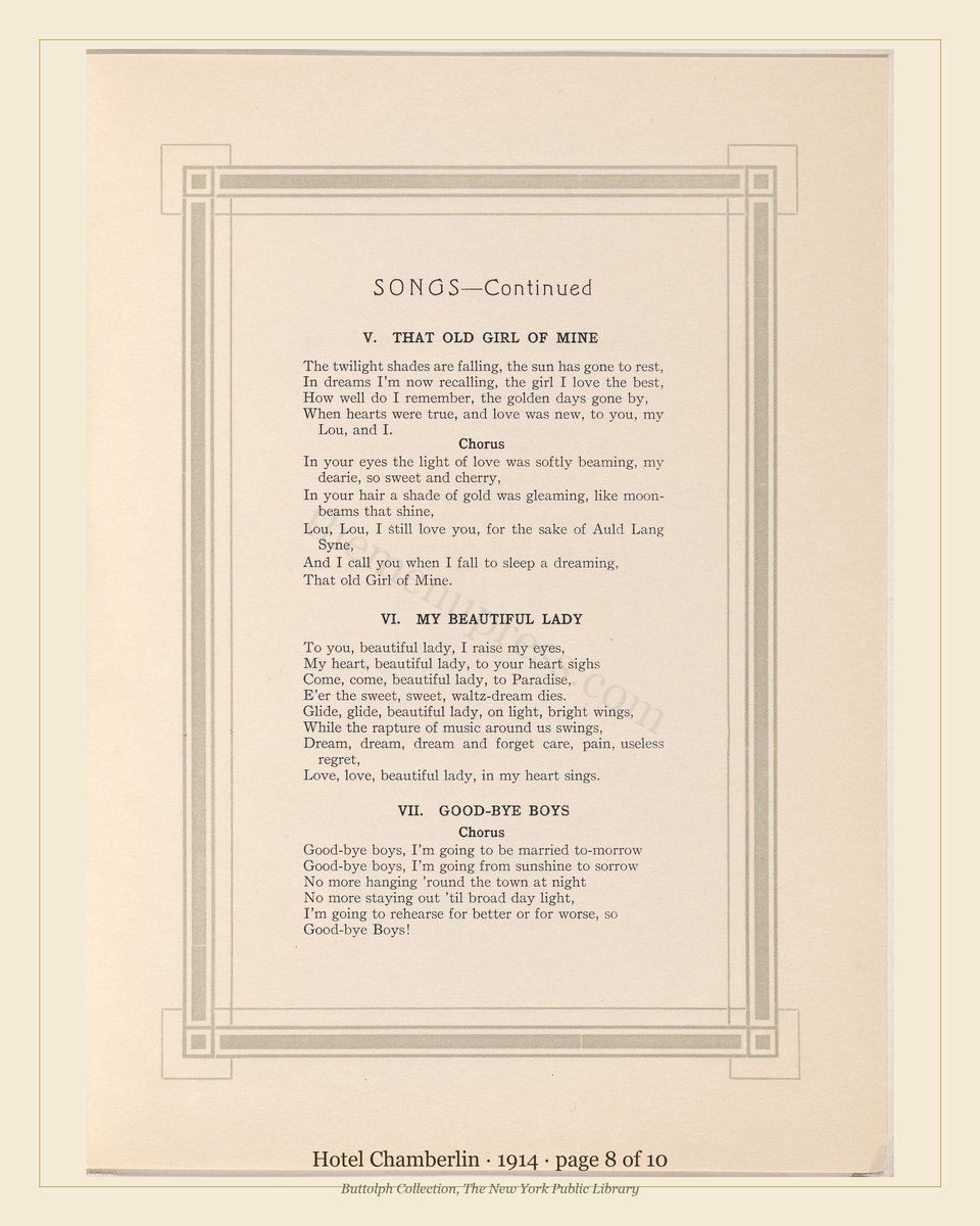 Vintage menu — page 8 of 10