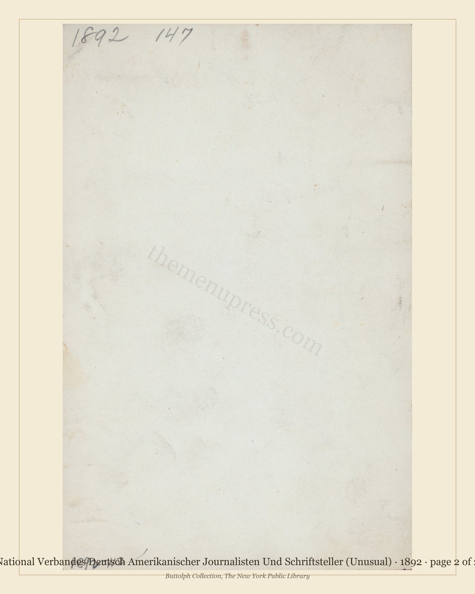 Vintage menu — page 2 of 2