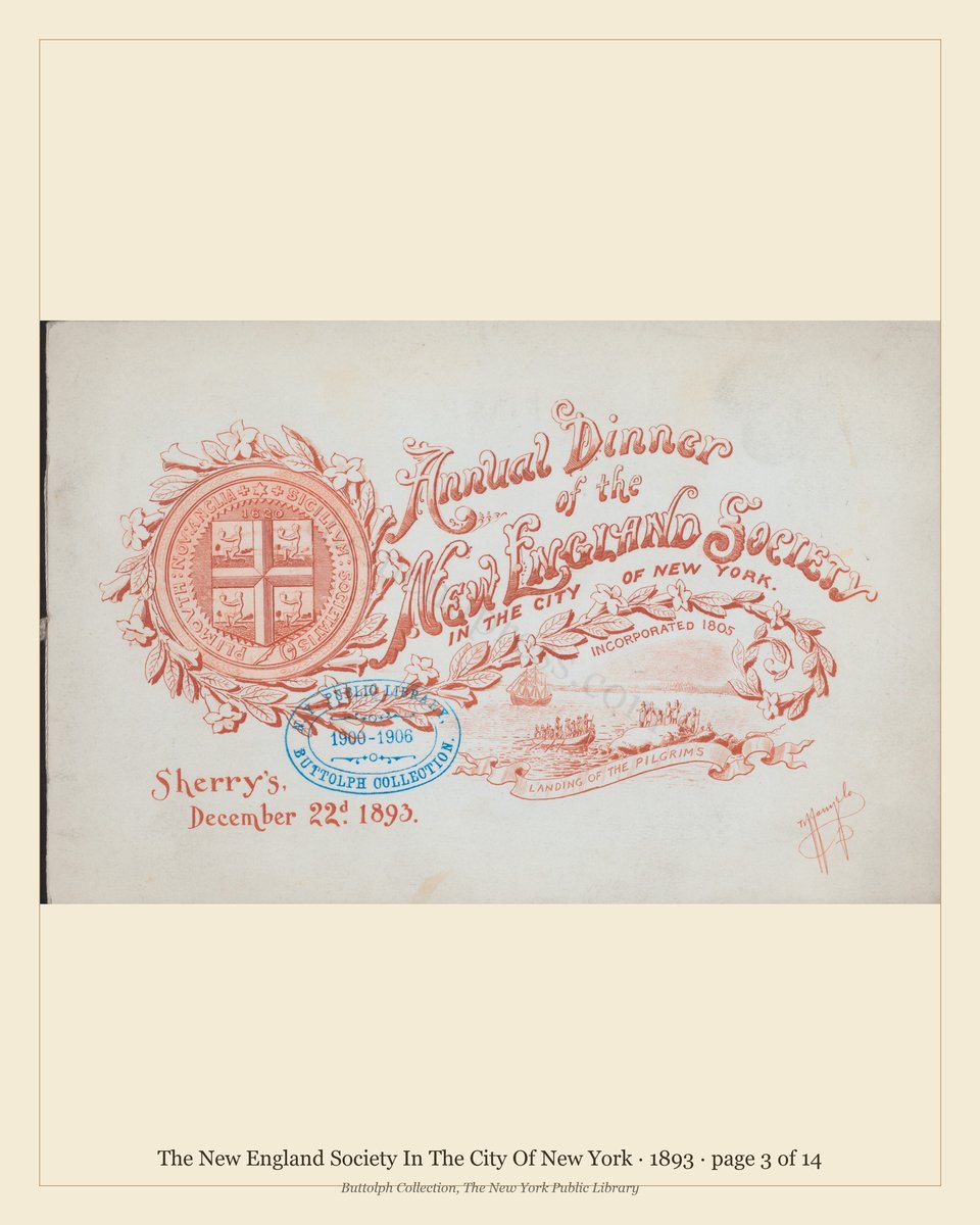 Vintage menu — page 3 of 7