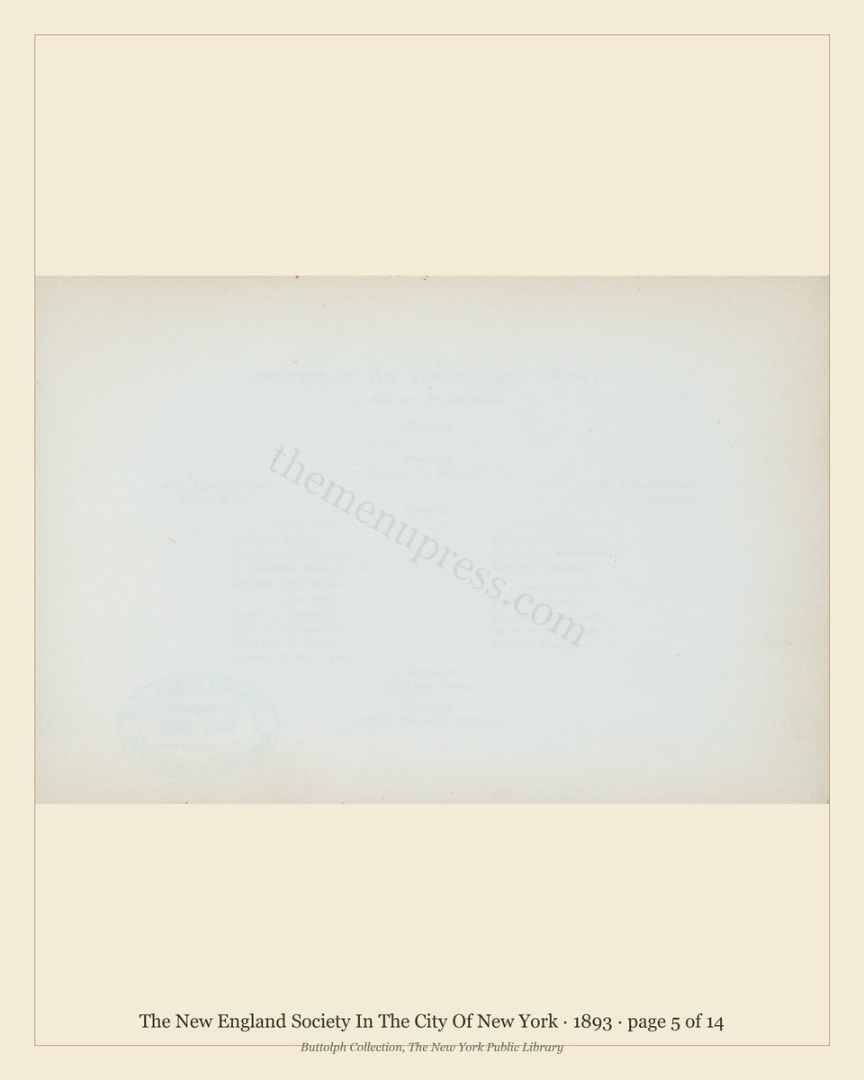 Vintage menu — page 5 of 7