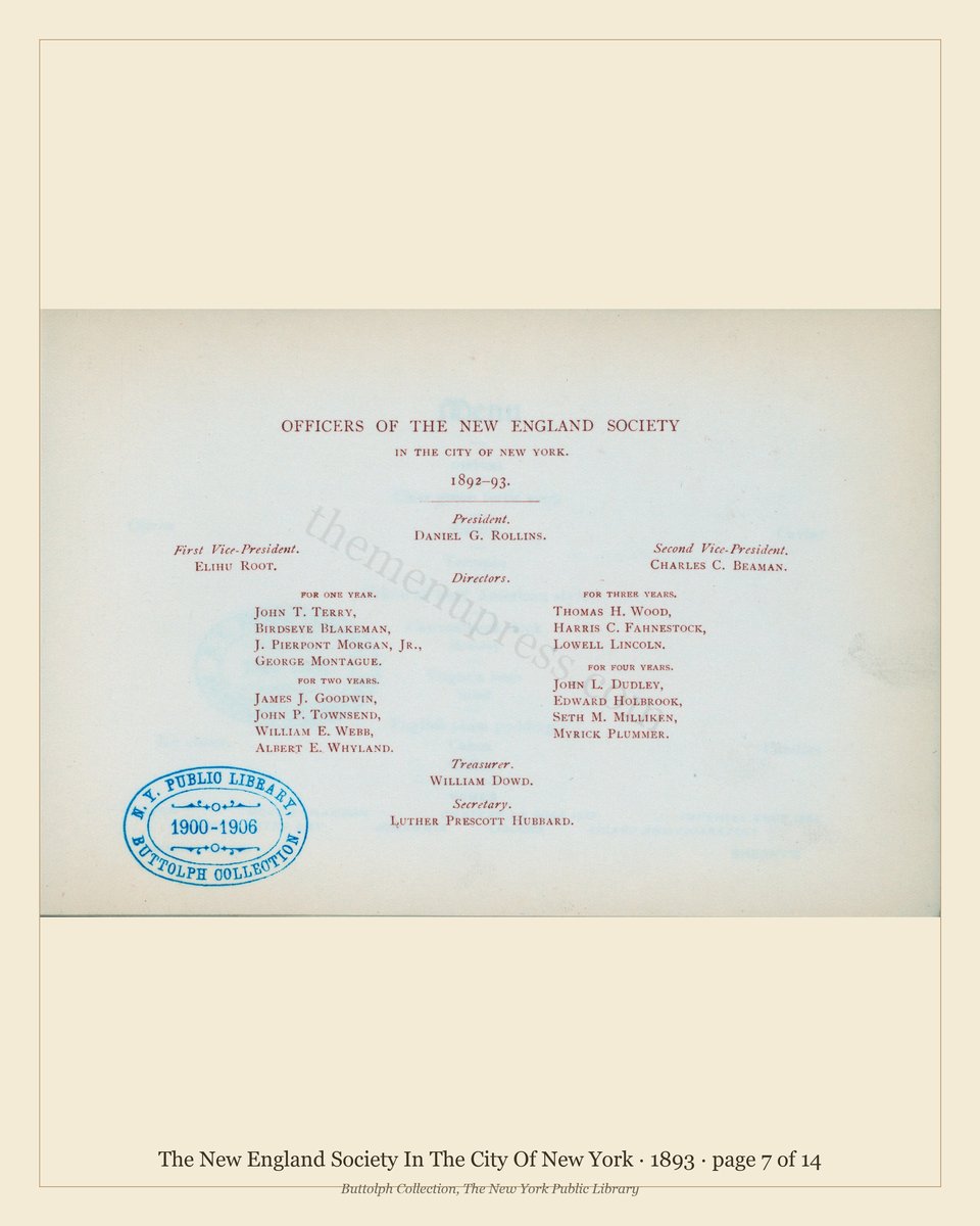 Vintage menu — page 7 of 7