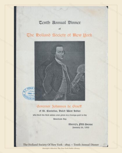 Vintage menu preview — 1895 Vintage Dinner Menu — Sherry'S, Fifth Avenue Ny, Classic NYC French Restaur