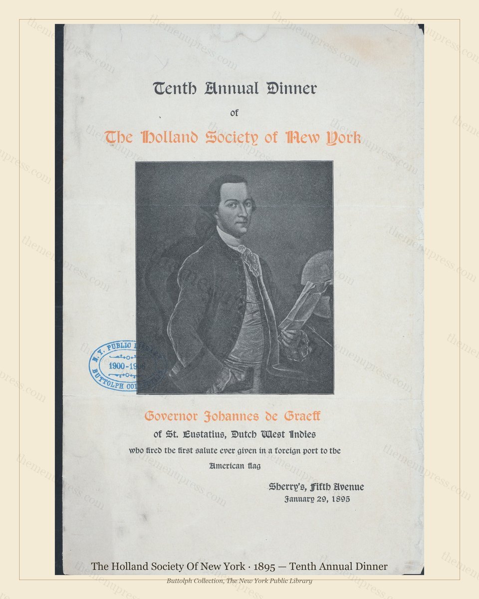 Vintage menu preview — 1895 Vintage Dinner Menu — Sherry'S, Fifth Avenue Ny, Classic NYC French Restaur