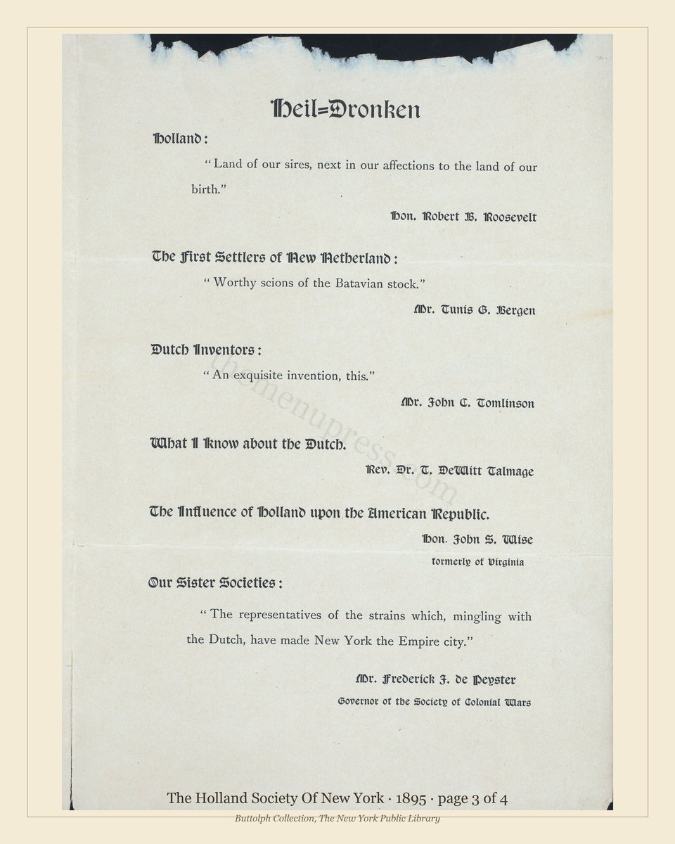 Vintage menu — page 3 of 4
