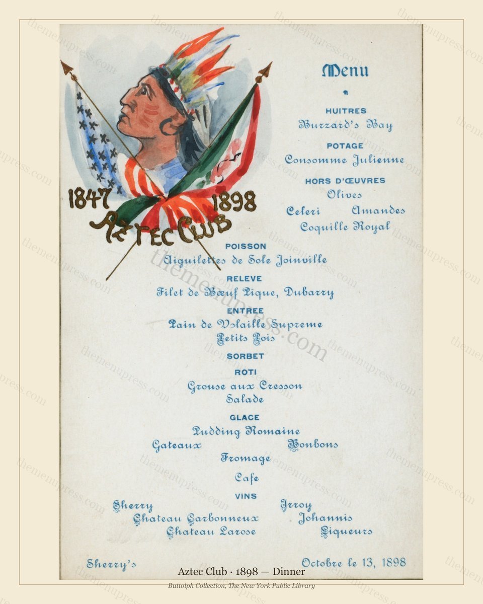 Vintage menu preview — 1898 Vintage Dinner Menu — Sherry'S Ny, Classic NYC French Restaurant (Complete