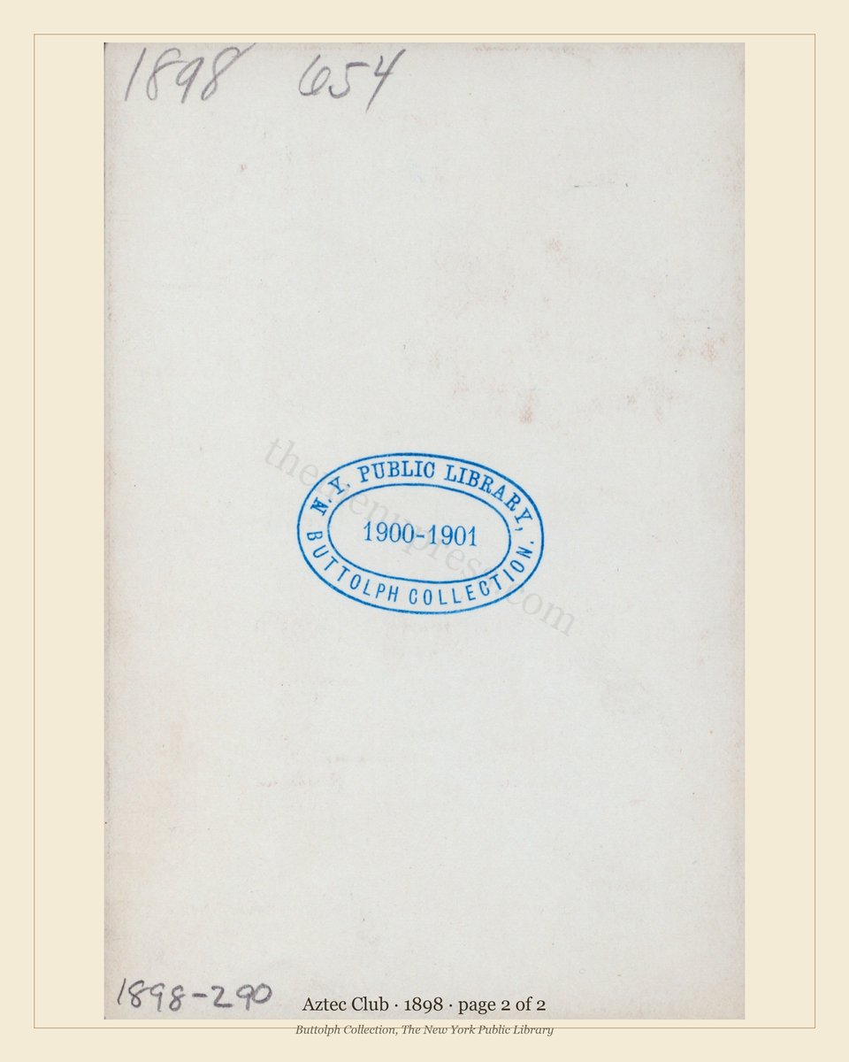 Vintage menu — page 2 of 2