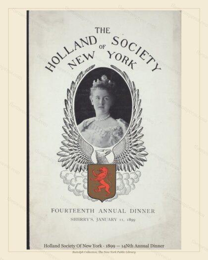 Vintage menu preview — 1899 Vintage Dinner Menu — Sherry'S Ny, Classic NYC French Restaurant (Complete