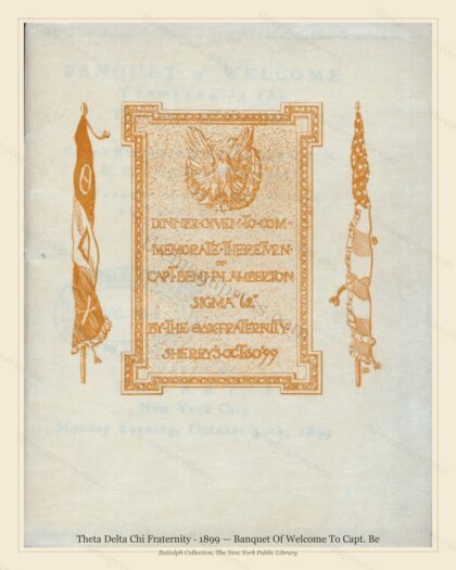 Vintage menu preview — 1899 Vintage Banquet Menu — Sherry'S, New York, Ny, Classic NYC French Restauran