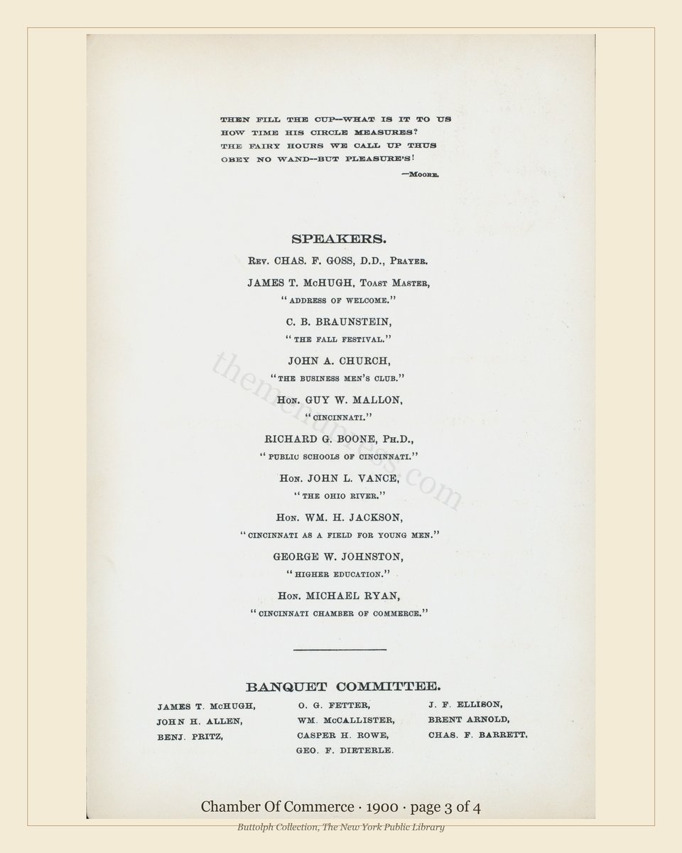 Vintage menu — page 3 of 4