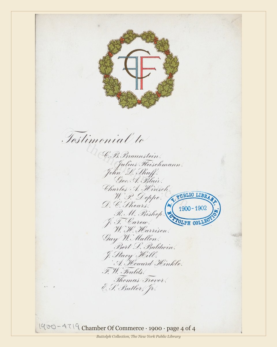 Vintage menu — page 4 of 4