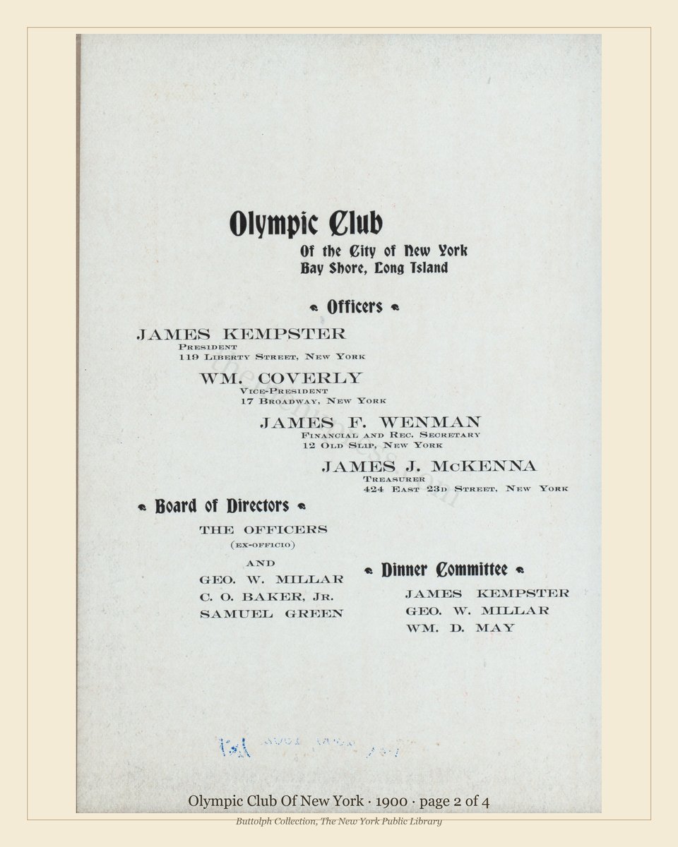 Vintage menu — page 2 of 4