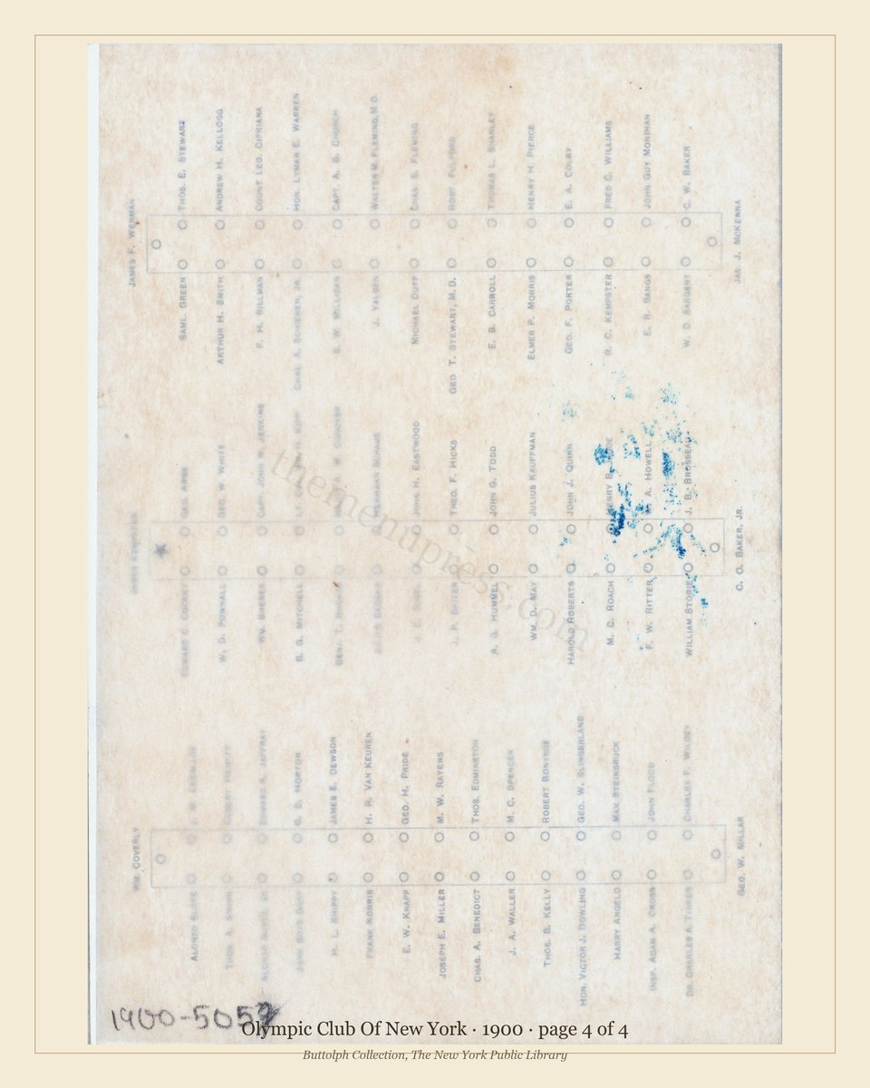 Vintage menu — page 4 of 4