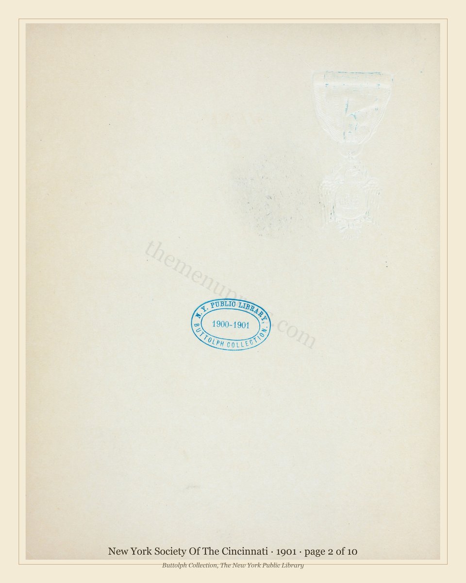 Vintage menu — page 2 of 10