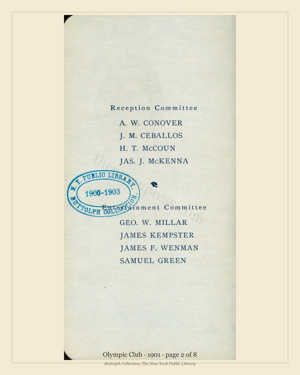 Vintage menu — page 2 of 8