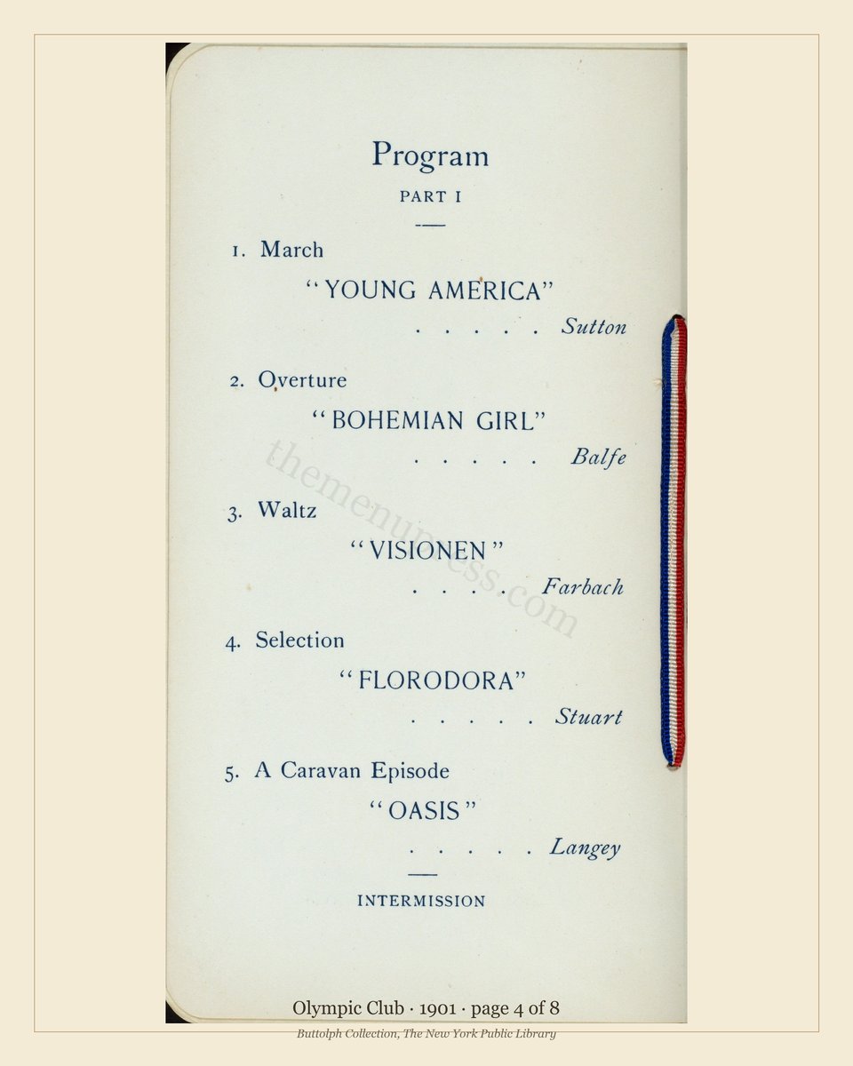 Vintage menu — page 4 of 8