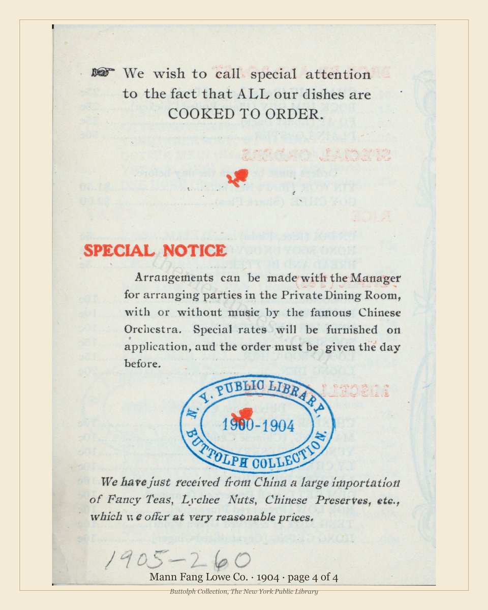 Vintage menu — page 4 of 4