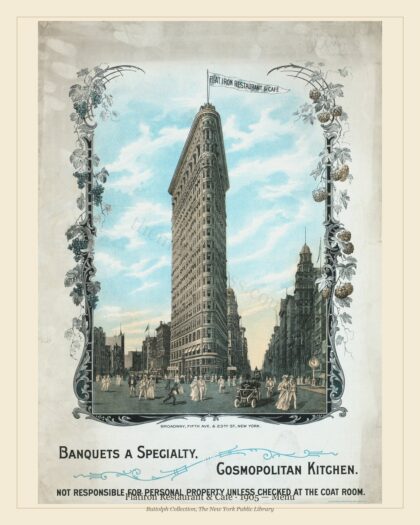 Flatiron Restaurant & Cafe · 1905 — Menu