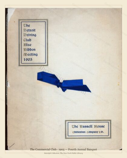 Vintage menu preview — 1905 Vintage Banquet Menu — Salt Lake City, Ut, Classic NYC French Restaurant (C