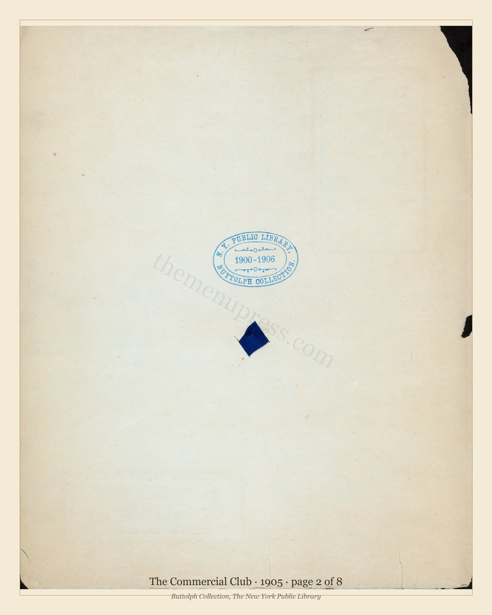 Vintage menu — page 2 of 7